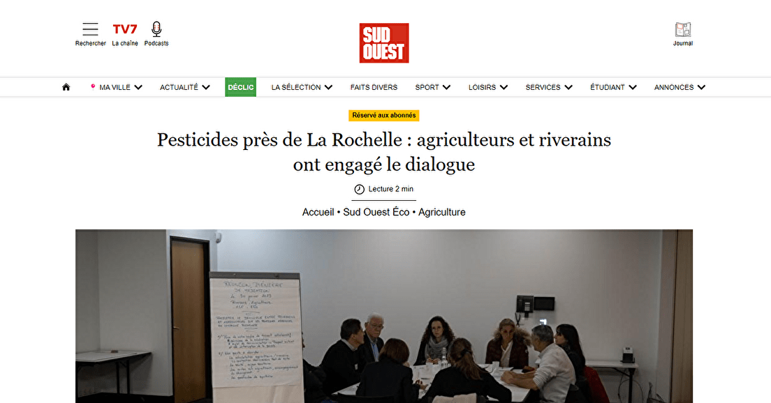 Pesticides - Près de La Rochelle, le dialogue est engagé