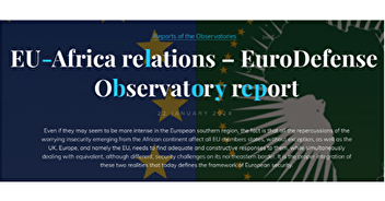 EU-Africa relations - EuroDefense Observatory report