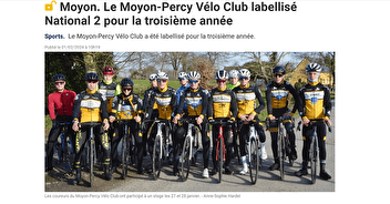Le Moyon-Percy Vélo Club labellisé National 2 pour la troisième année