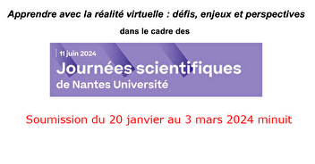 "Apprendre avec la réalité virtuelle" - Nantes Université, 11 juin 2024