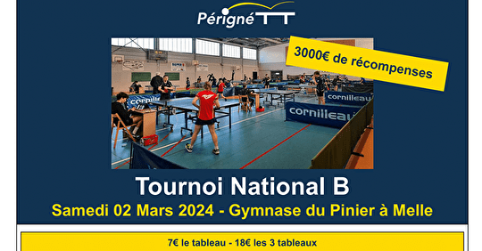 Tournoi Nat B de Périgné TT : M-1
