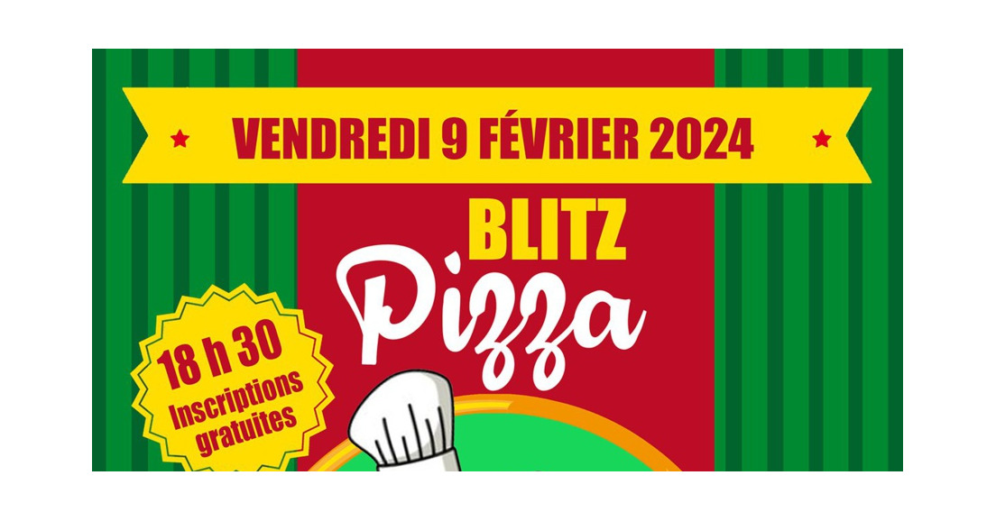 Tournoi de Blitz Pizza vendredi 17 novembre