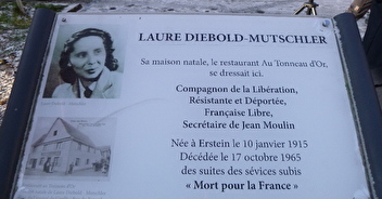 Commémoration de la naissance de Laure DIEBOLT-MUTSCHLER