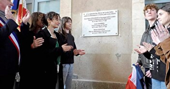 Inauguration d'une plaque d'hommage à Montpellier.