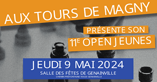 11e Open Jeunes de Genainville : inscriptions ouvertes!