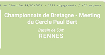 Compétition Régionale à Rennes du 22 au 24 Mars