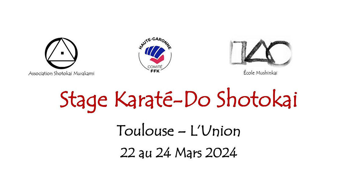KARATÉ - Stage de l’École Mushinkai (22-24 mars)