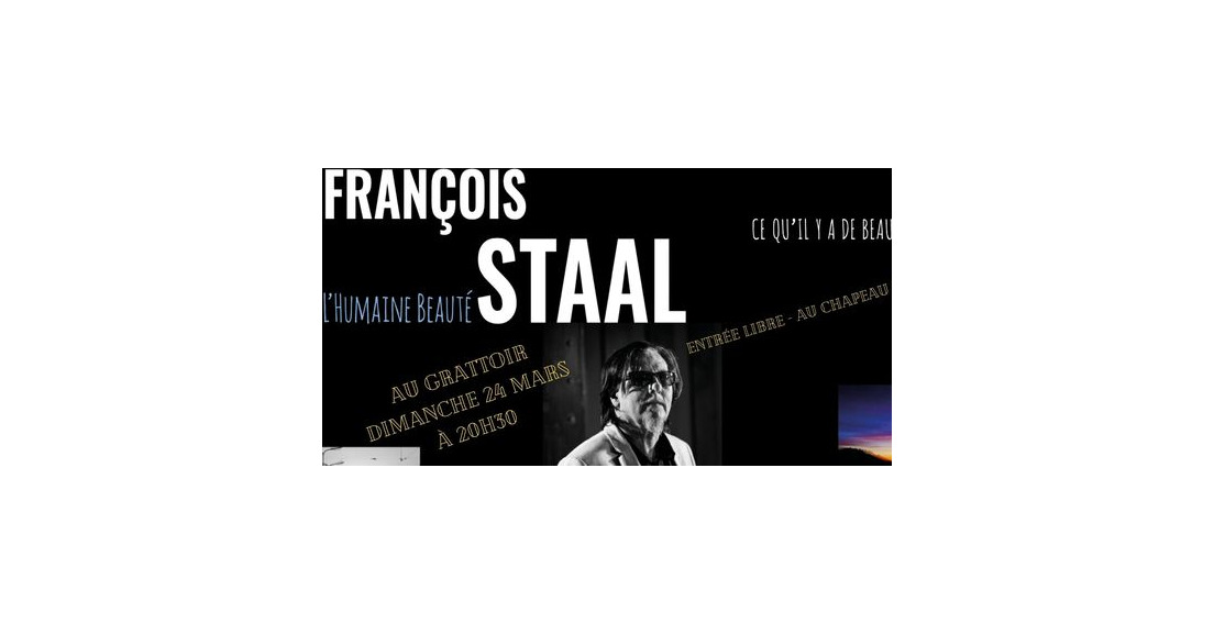 François Staal en concert à partir de 20h30 ...