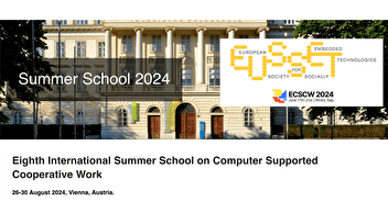 CFP Summer School on CSCW (26-30 August 2024 Vienna, Austria)