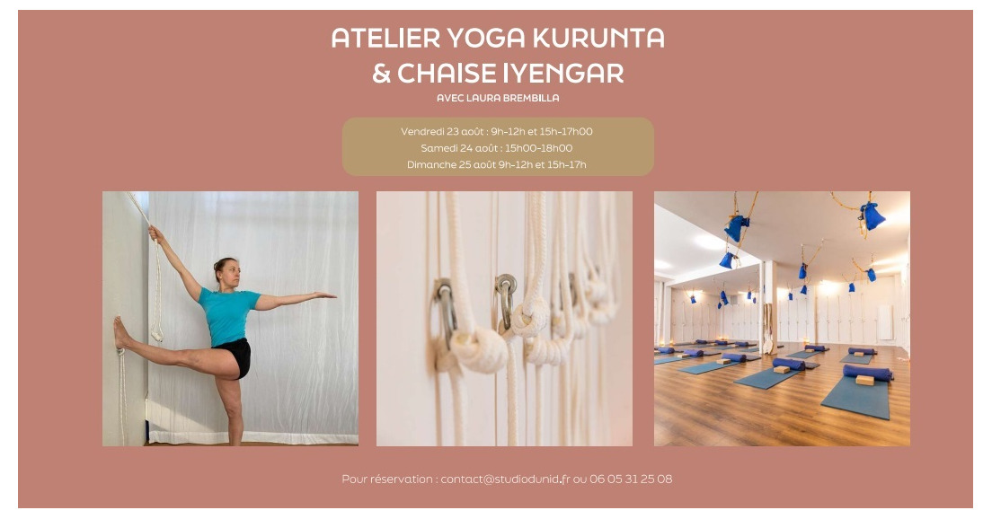 Ateliers yoga Kurunta et chaise Iyengar