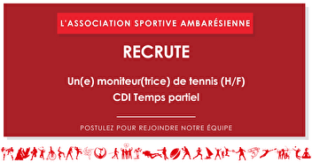 CDI Temps partiel - Moniteur(trice) de tennis (H/F)