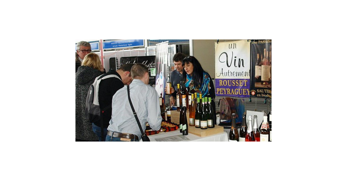 Salon des vins bio et caritatif du Rotary à l'aéroport de Rouen