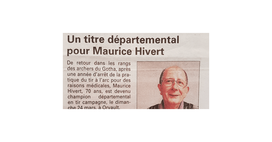 Maurice Hivert, Champion Départemental Campagne