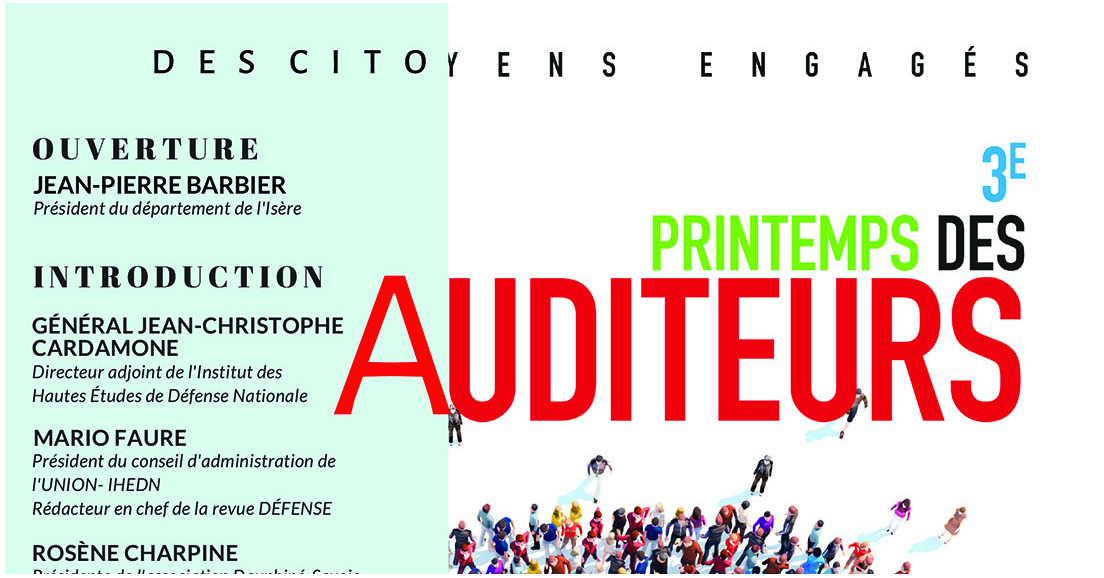 "3ème Printemps des Auditeurs" à Grenoble - 14/05/19