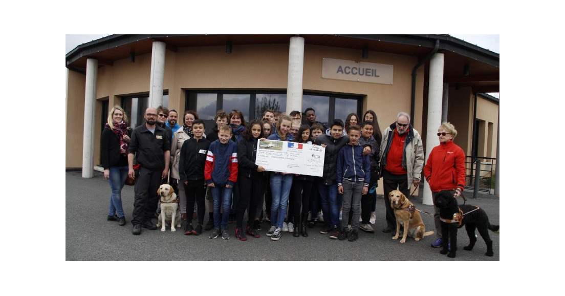 Des collégiens de Louviers ont visité l'école des chiens guides d'aveugles