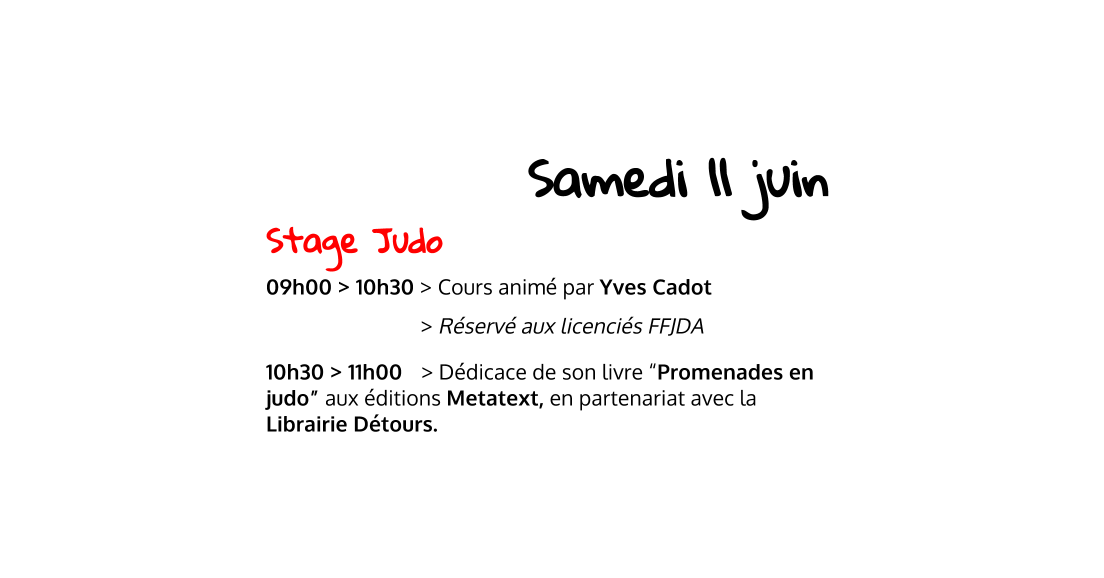 11 juin 2016 > Stage judo  & Atelier de calligraphie !