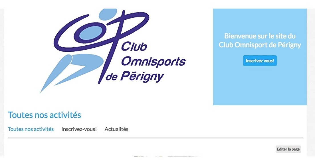 Naissance du site web du Club Omnisport de Périgny