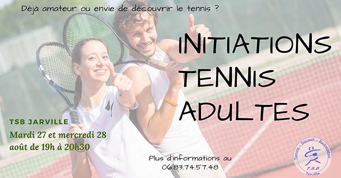 Soirées initiation tennis adultes