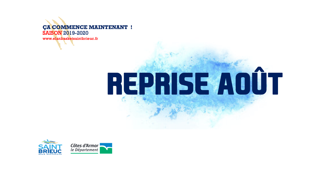Programme de reprise - du 19 au 30 août 2019