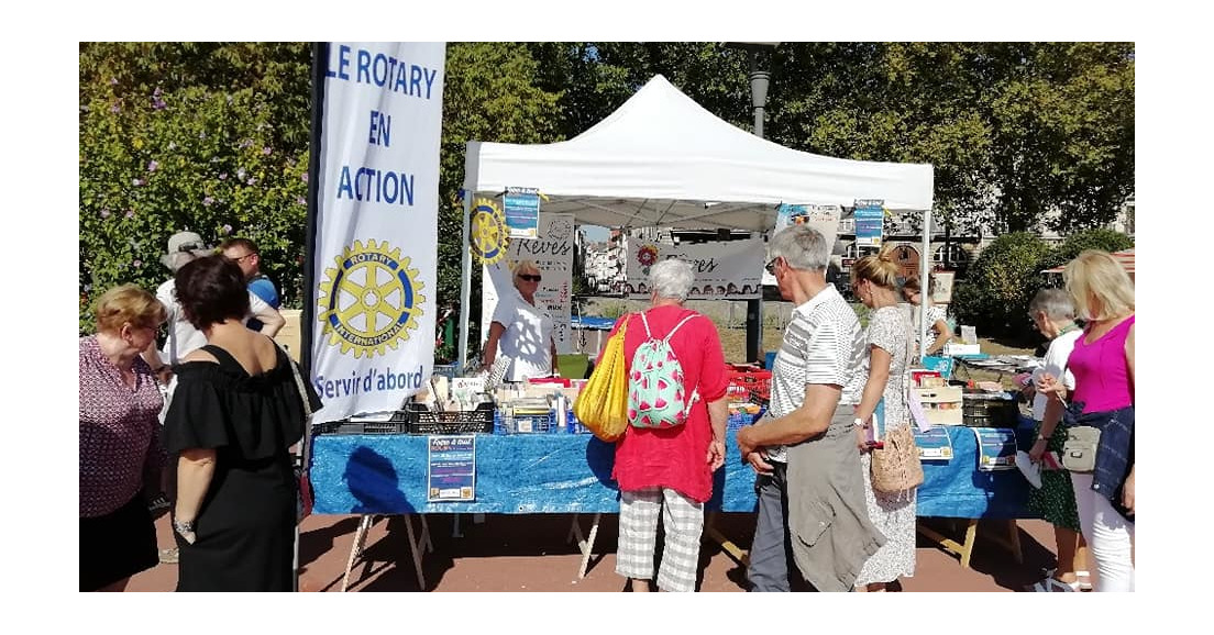 Le Rotary Rouen Bruyères en action au Quai des Livres