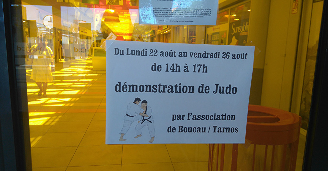 Démonstration de judo à Carrefour Tarnos