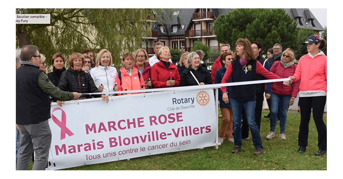 Plus de 300 personnes à la marche rose de Blonville sur mer
