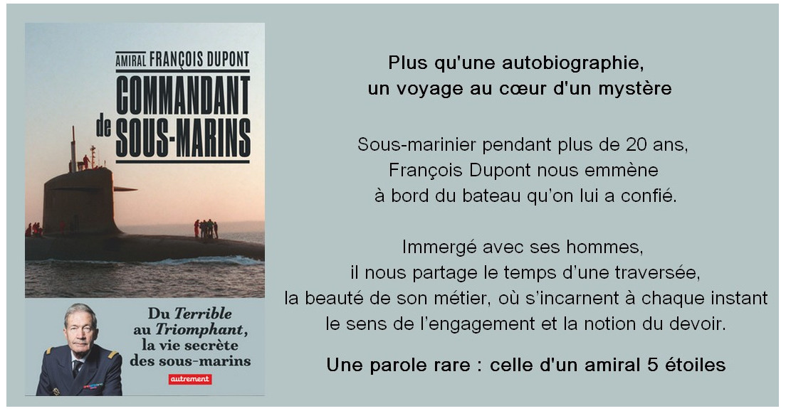 "Du Terrible au Triomphant, la vie secrète des sous-marins" de F. Dupont