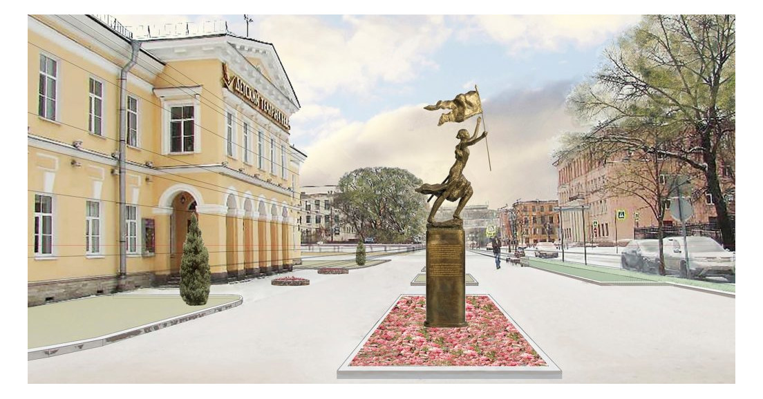 Construction d'une statue de Jeanne d'Arc à Saint-Petersbourg