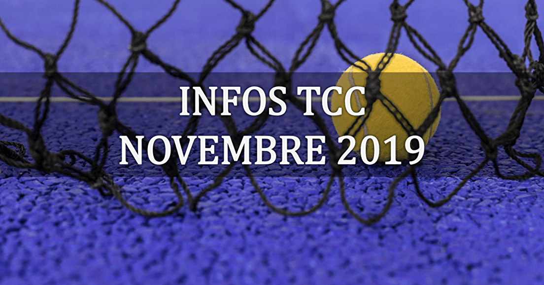 INFOS TCC NOVEMBRE 2019