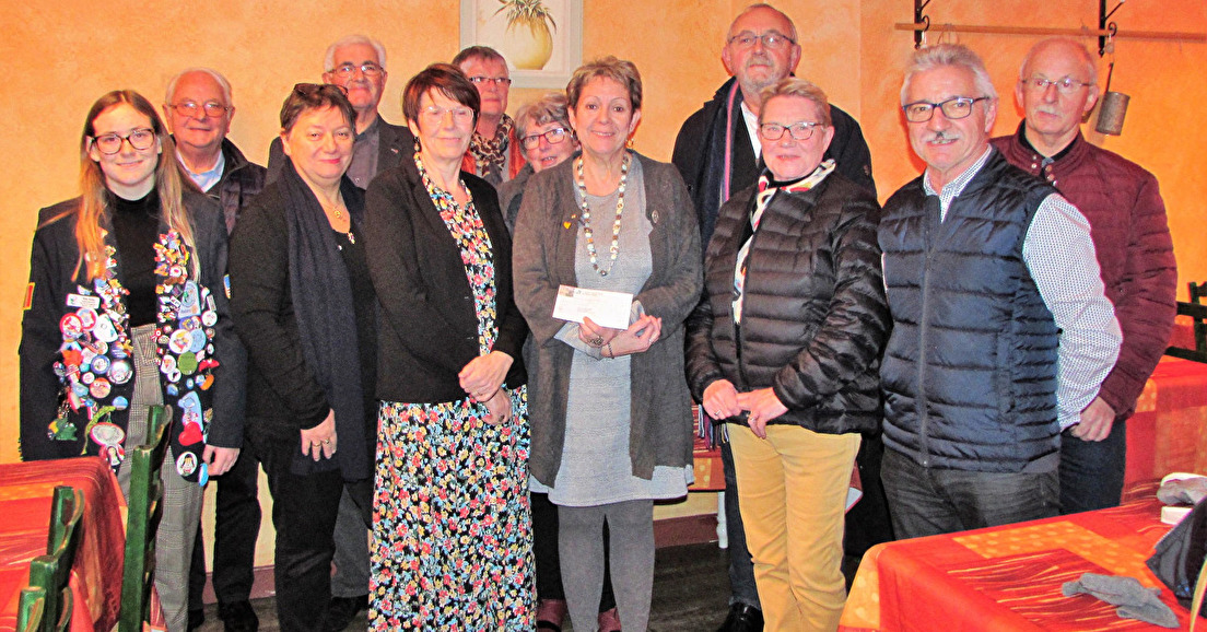 Remise de chèque au Rotary Club de Saint-Hilaire