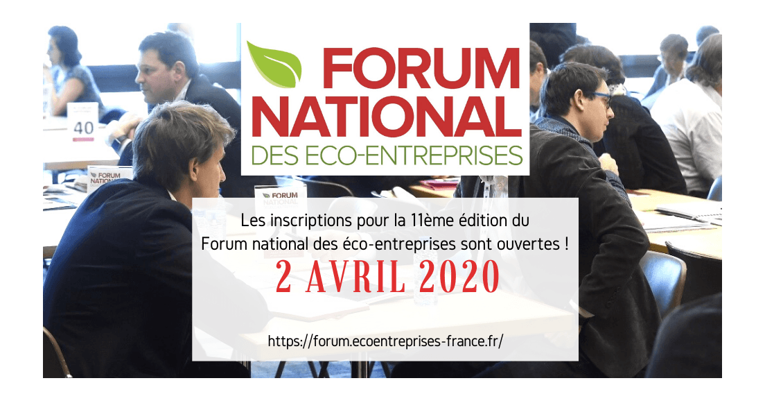 Participez au prochain Forum national des éco-entreprises