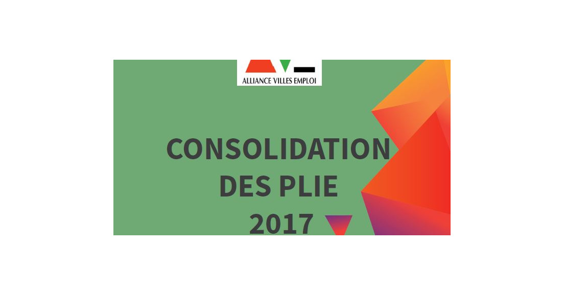 [AVE] - La consolidation des PLIE 2017 est sortie!
