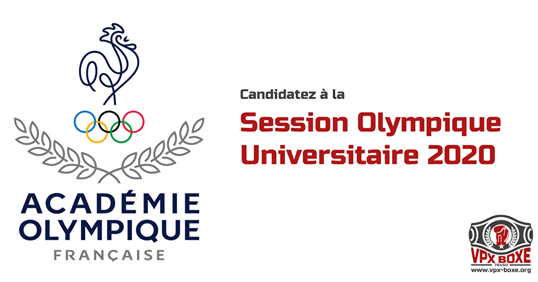 Candidature - Session olympique universitaire 2020