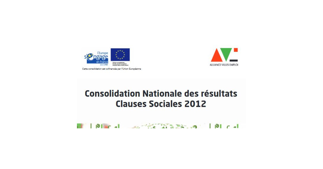 [AVE] Consolidation des clauses sociales 2012